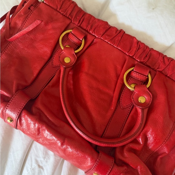 Miu Miu Red Leather Bag (Perfect Condition) - Picture 8 of 10